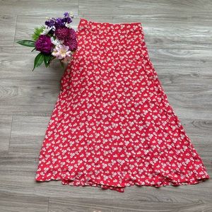 Zara Floral Midi-Skirt